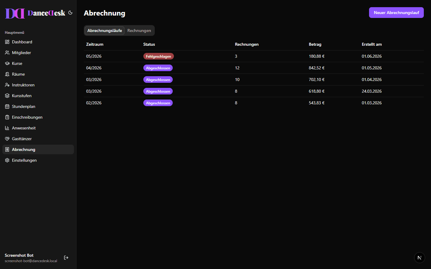 Abrechnungslaeufe